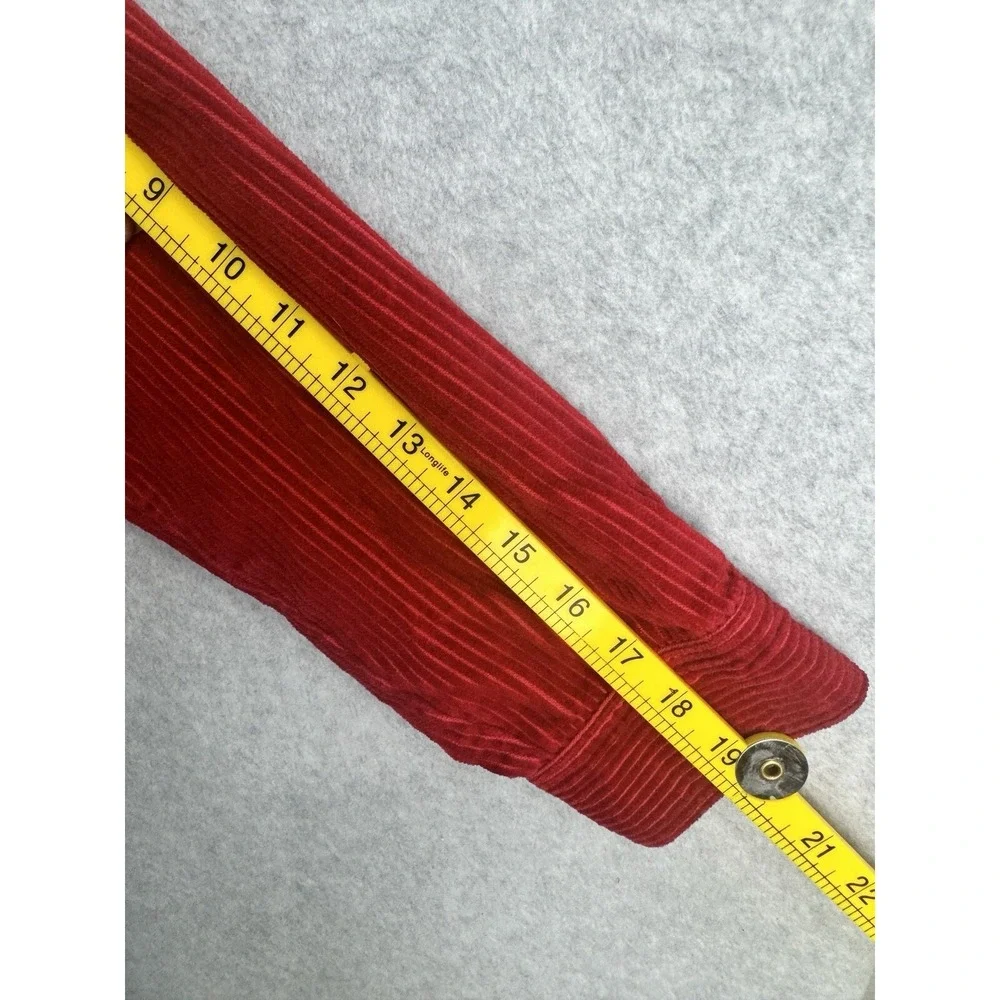 Talbots Red Corduroy 100% Cotton Zip Up Jacket Womens P Small EUC VTG 90s‎ Y2K